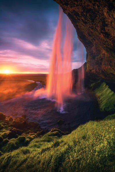 Waterfalls: Seljalandsfoss Waterfall - Iceland by Cuma Çevik
