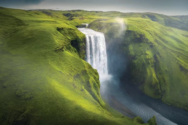 Waterfalls: Skogafoss Waterfall - Iceland by Cuma Çevik
