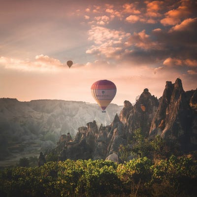 Fairy Chimney by Cuma Çevik art print