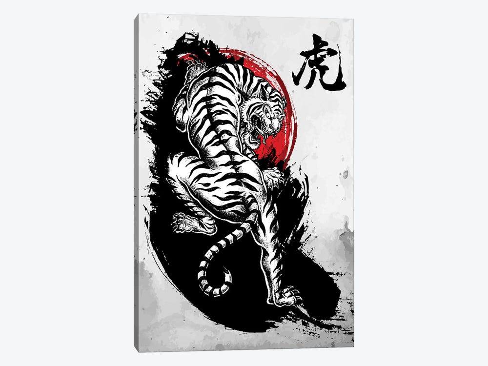 Japanese Tiger by Cornel Vlad 1-piece Art Print