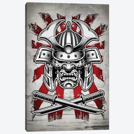 Samurai Mask Canvas Print #CVL104} by Cornel Vlad Canvas Art Print