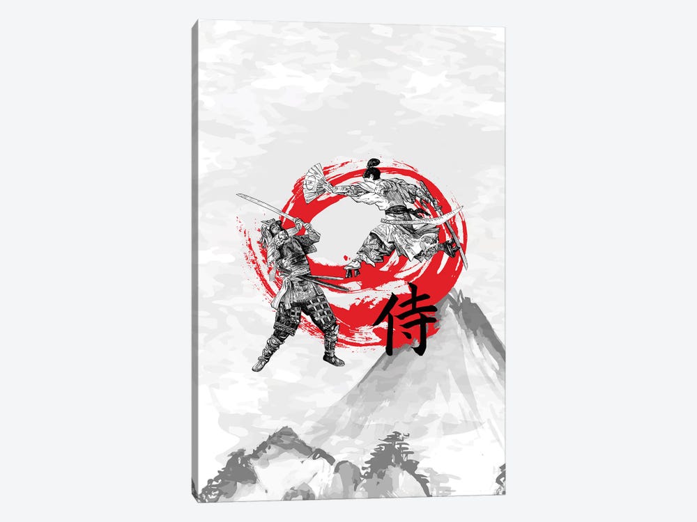 Samurai Warriors by Cornel Vlad 1-piece Canvas Print