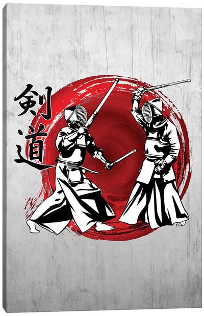 Kendo Canvas Art Print - Martial Arts