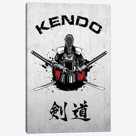 Kendo Fighter Canvas Print #CVL117} by Cornel Vlad Canvas Artwork