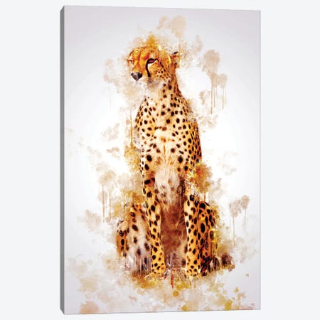 Cheetah Canvas Print #CVL123} by Cornel Vlad Canvas Artwork