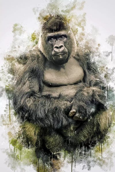 Gorilla by Cornel Vlad art print