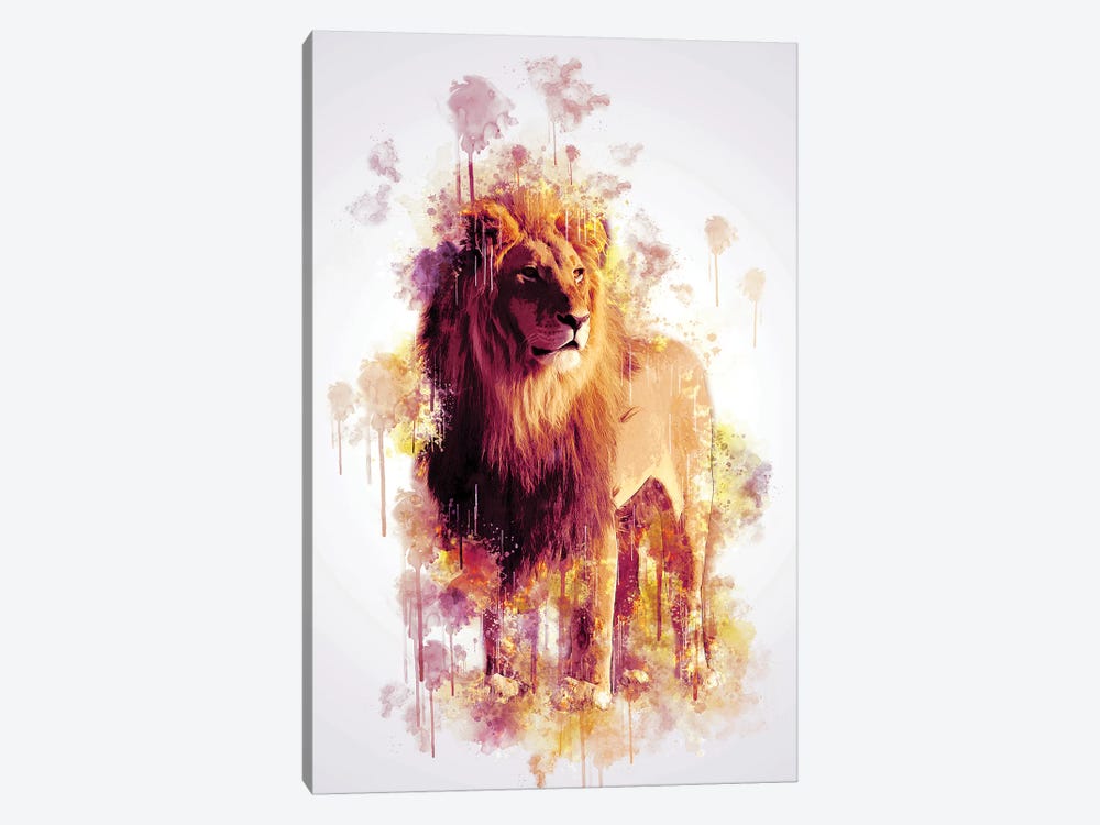 Lion by Cornel Vlad 1-piece Canvas Print