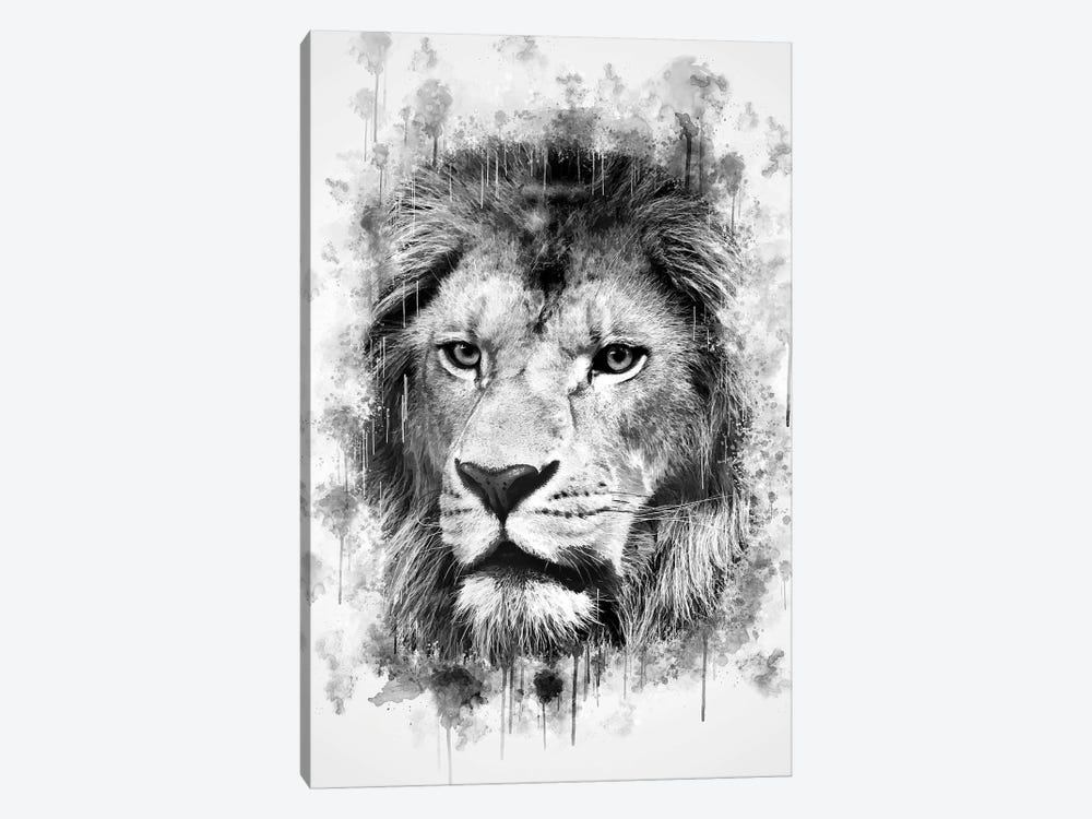Lion Head by Cornel Vlad 1-piece Canvas Print