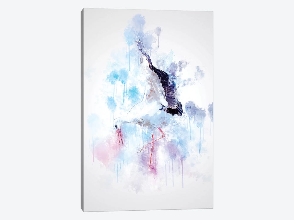 Stork by Cornel Vlad 1-piece Canvas Print