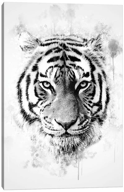 Tiger Head Canvas Art Print - Cornel Vlad