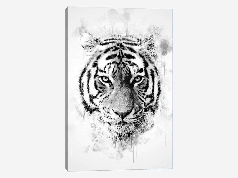 Tiger Head by Cornel Vlad 1-piece Canvas Artwork