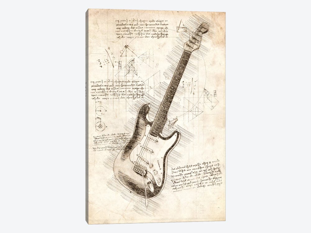 Electric Guitar by Cornel Vlad 1-piece Canvas Artwork