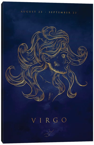 Virgo Canvas Art Print - Zodiac Art