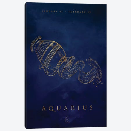 Aquarius Canvas Print #CVL184} by Cornel Vlad Art Print
