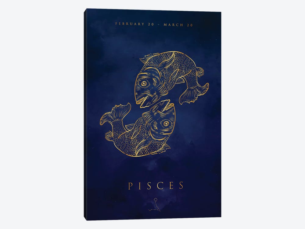 Pisces by Cornel Vlad 1-piece Canvas Art Print