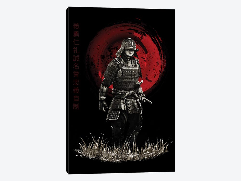 Bushido Samurai Marching by Cornel Vlad 1-piece Canvas Wall Art