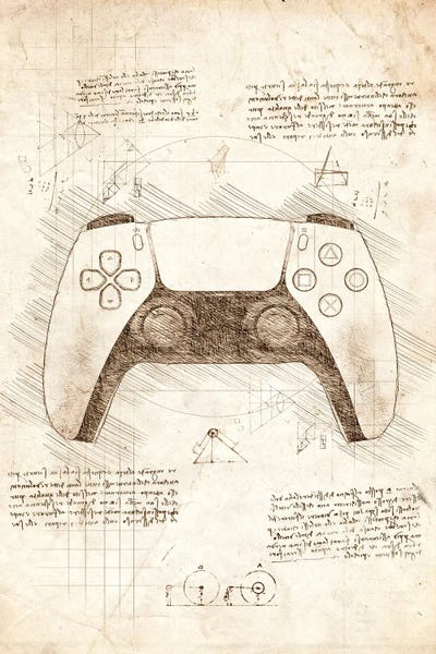 Toy & Game Blueprints: Playstation 5 Controller by Cornel Vlad