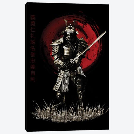 Bushido Samurai Ready Canvas Print #CVL19} by Cornel Vlad Canvas Art Print
