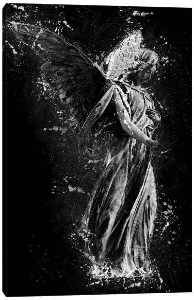 Angel Girl Statue Canvas Art Print - Cornel Vlad