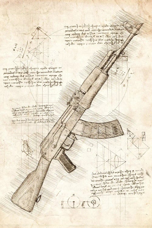 Ak47 by Cornel Vlad wall art