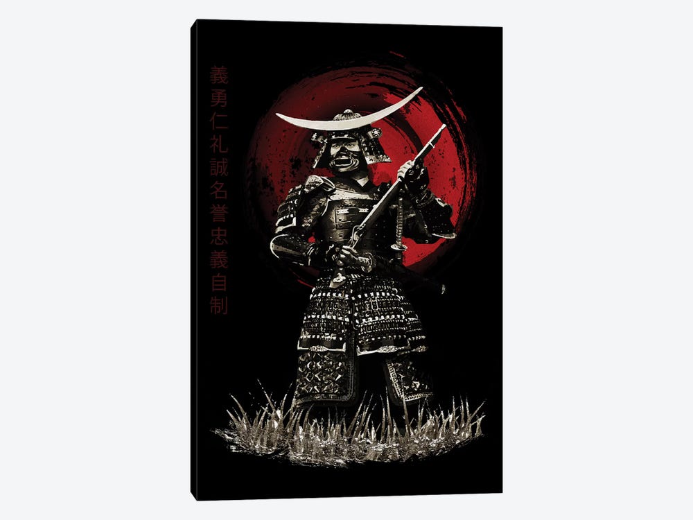 Bushido Samurai With Rifle by Cornel Vlad 1-piece Canvas Print