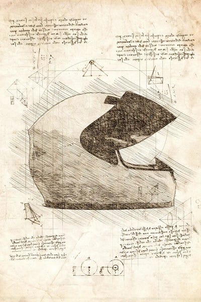 Sports Blueprints: Motorcycle Helmet by Cornel Vlad