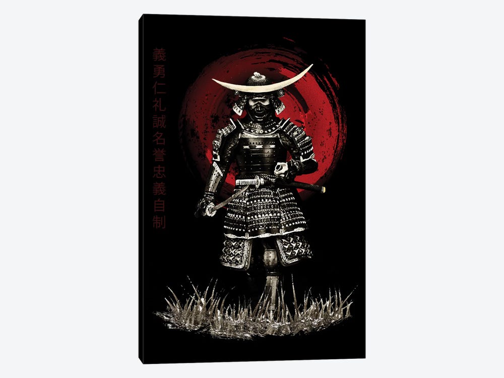 Bushido Samurai Attack Ready by Cornel Vlad 1-piece Canvas Wall Art