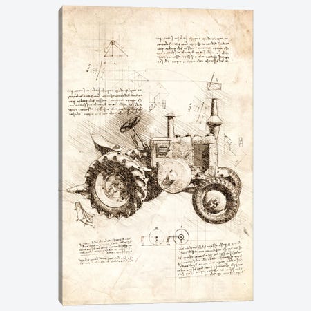 Old Tractor Canvas Print #CVL222} by Cornel Vlad Canvas Print