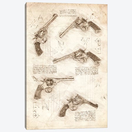 Revolvers Canvas Print #CVL225} by Cornel Vlad Canvas Wall Art