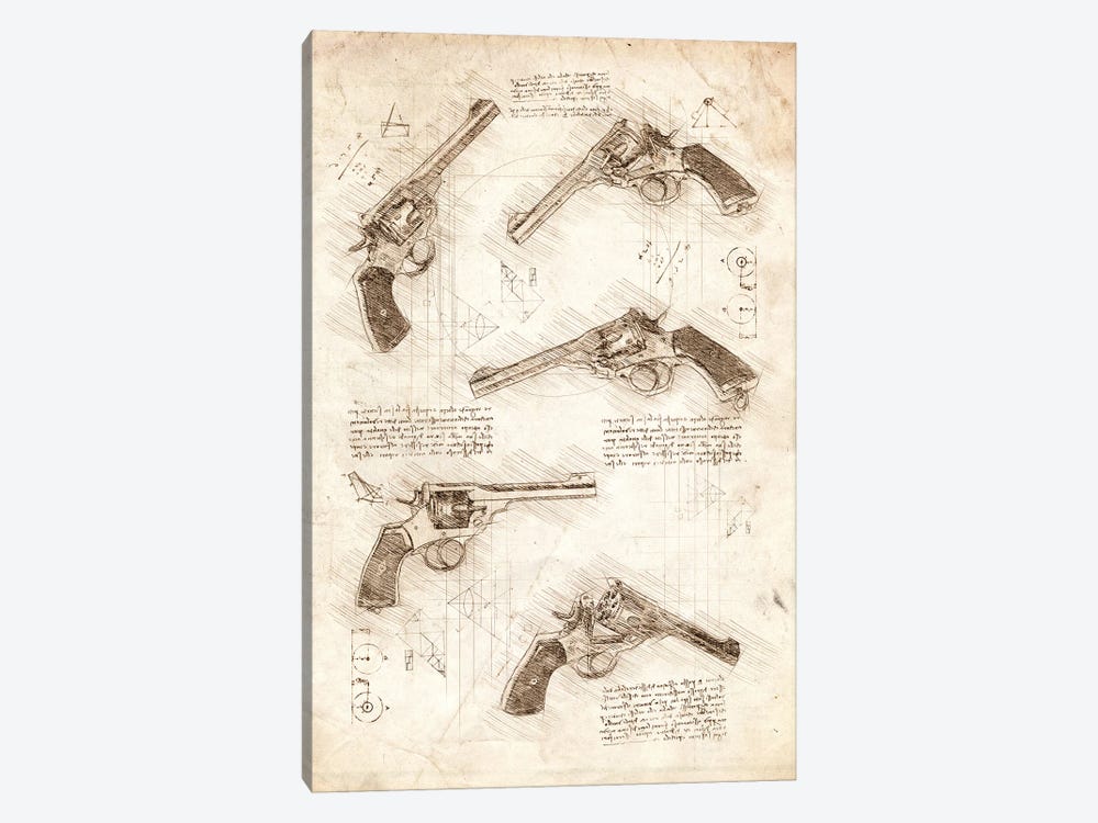 Revolvers by Cornel Vlad 1-piece Art Print
