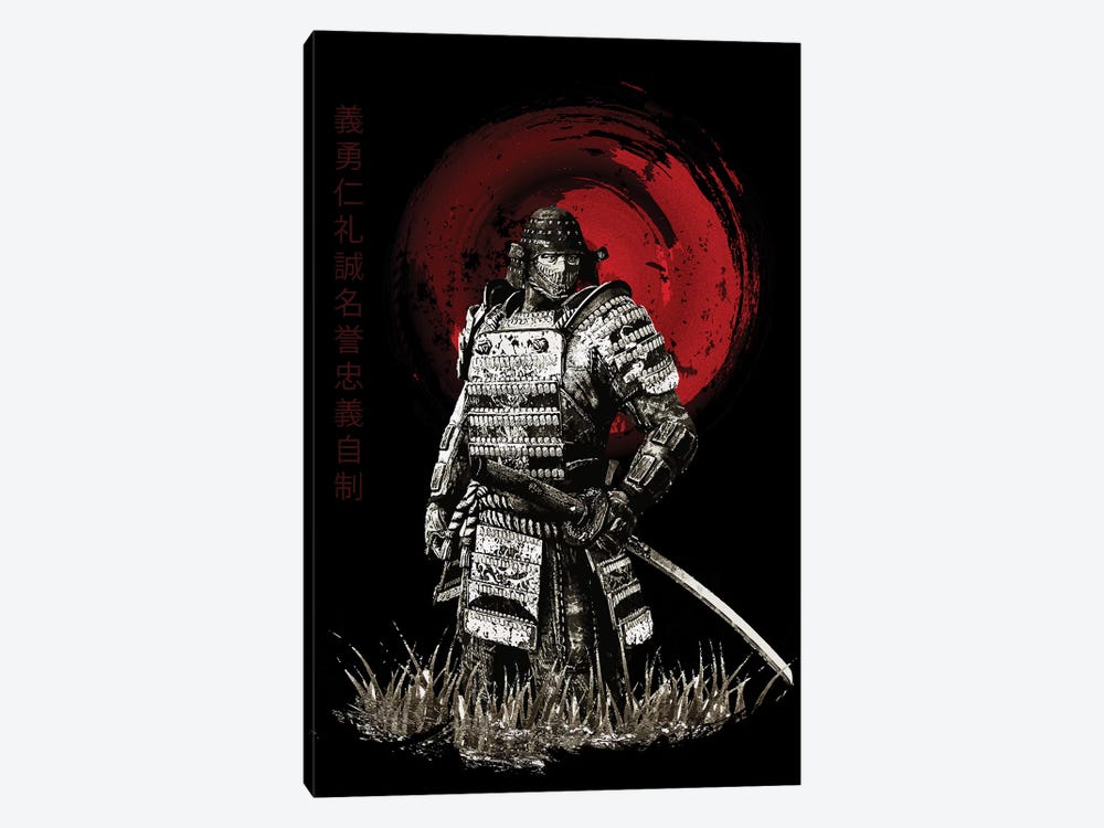Bushido Samurai Looking by Cornel Vlad 1-piece Art Print