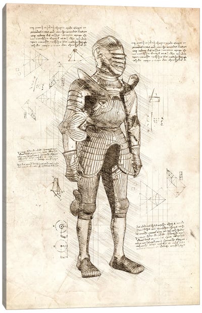 Suit Of Armor Canvas Art Print - Cornel Vlad