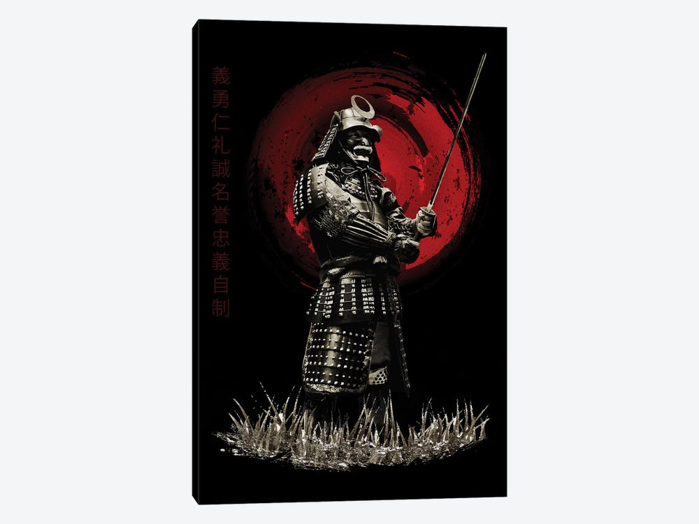 Bushido Samurai Standing Strong by Cornel Vlad 1-piece Canvas Art Print