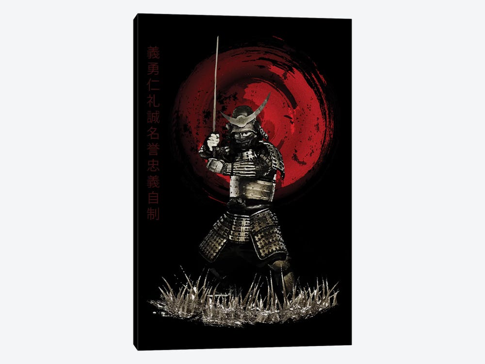 Bushido Samurai Strong Stance by Cornel Vlad 1-piece Canvas Art