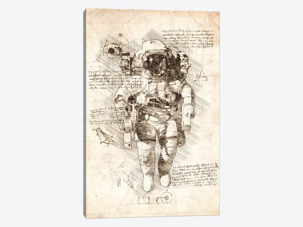 Astronaut Suit by Cornel Vlad 1-piece Canvas Print
