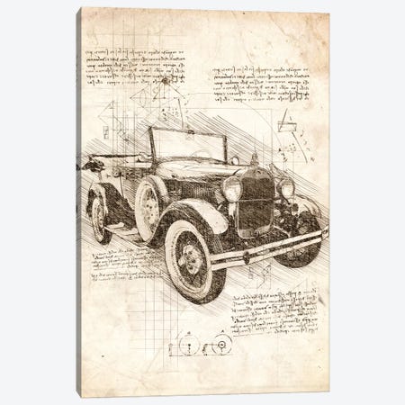 Old Ford Model T Canvas Print #CVL34} by Cornel Vlad Canvas Art