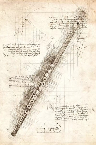 Flute by Cornel Vlad acrylic art print