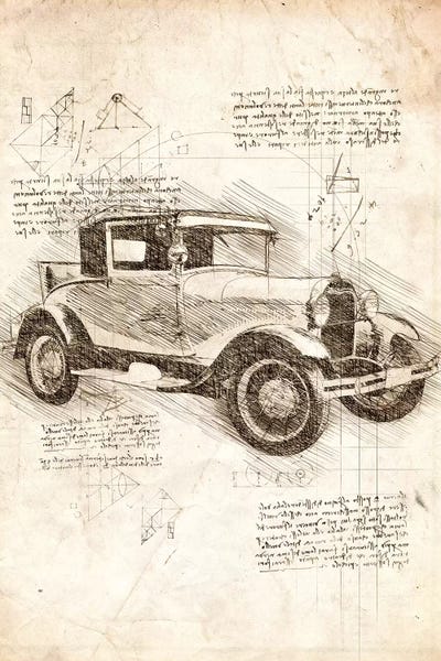 Automobile Blueprints: Ford Model T by Cornel Vlad