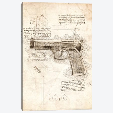 Handgun Canvas Print #CVL46} by Cornel Vlad Canvas Print