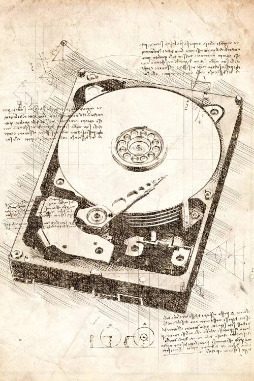 Hard Disk Drive by Cornel Vlad wall art