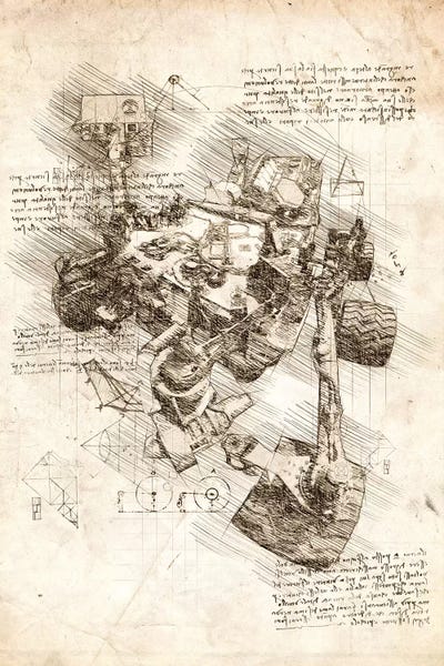 Engineering & Machinery Blueprints: Mars Curiosity Rover by Cornel Vlad