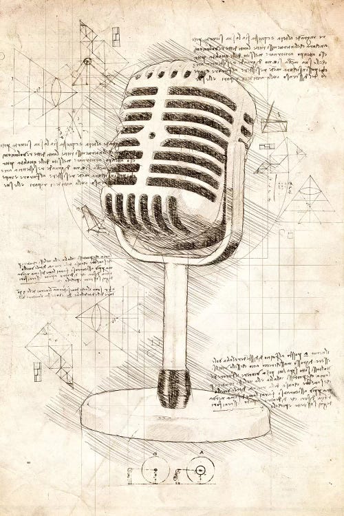 Microphone by Cornel Vlad wall art