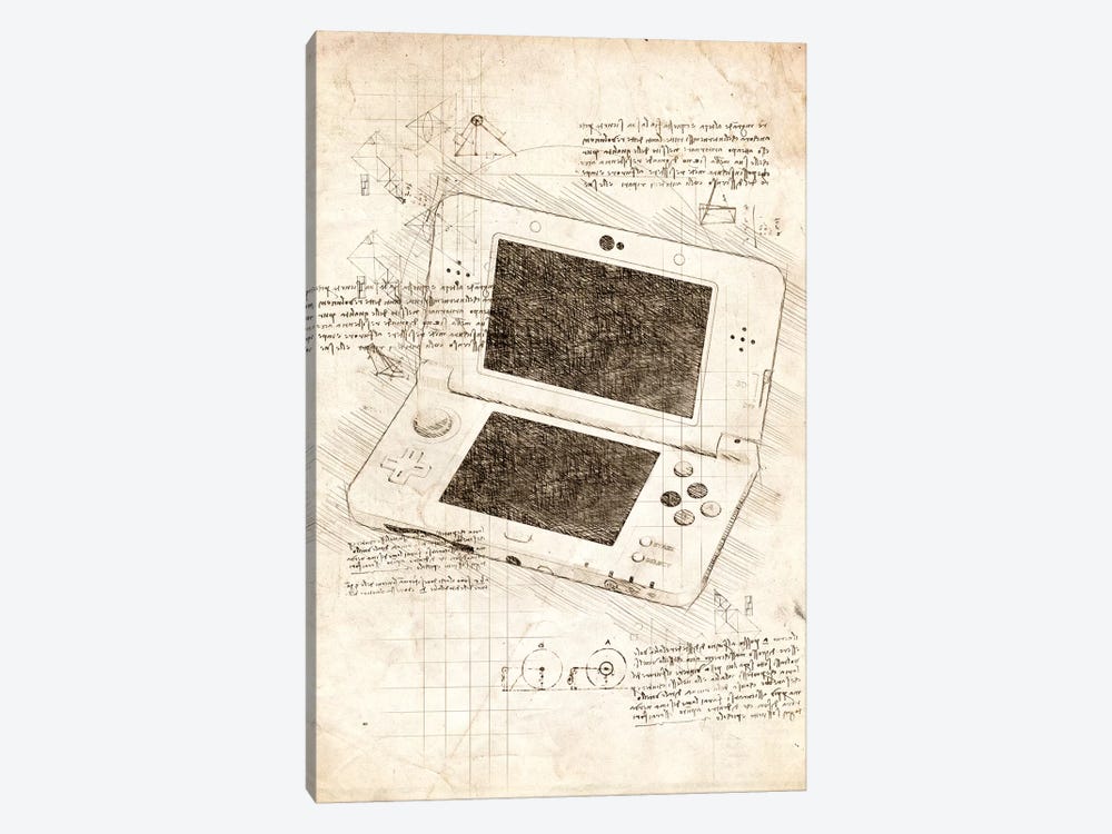 Nintendo 3DS by Cornel Vlad 1-piece Canvas Print