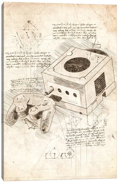 Nintendo Gamecube Canvas Art Print - Cornel Vlad