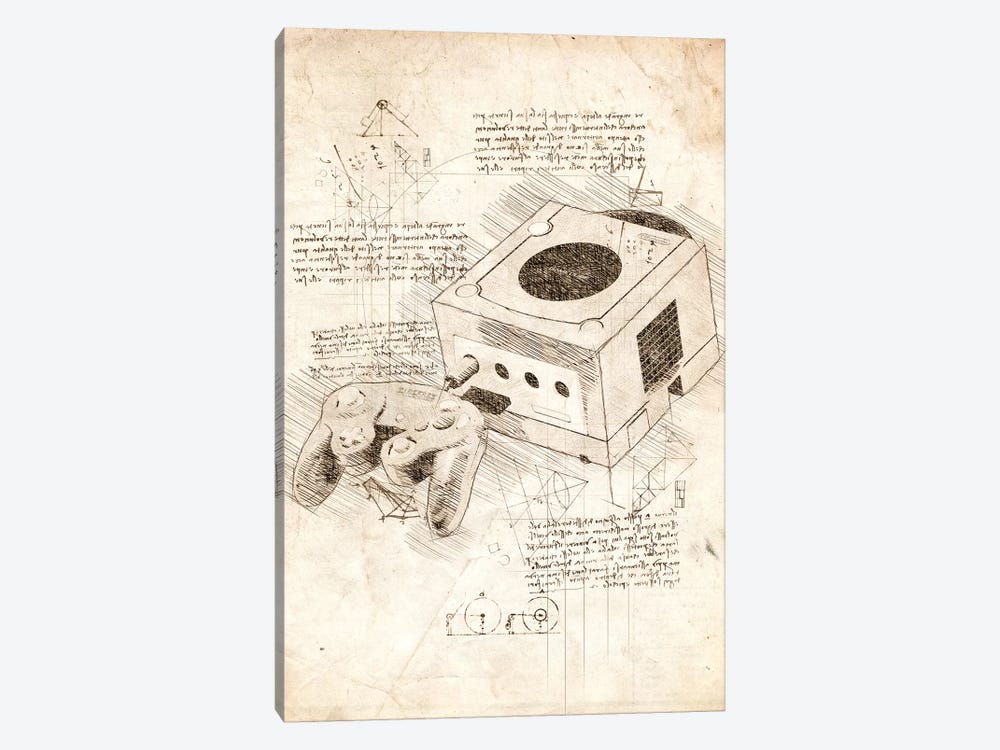 Nintendo Gamecube by Cornel Vlad 1-piece Art Print