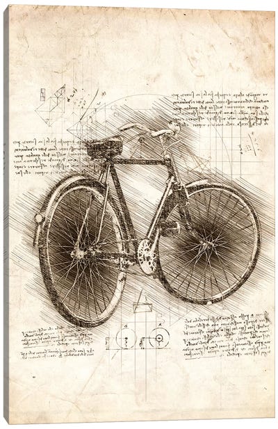 Old Bicycle Canvas Art Print - Cornel Vlad