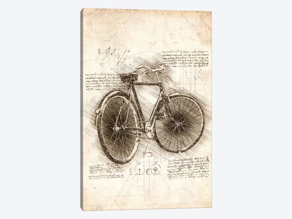 Old Bicycle by Cornel Vlad 1-piece Canvas Print