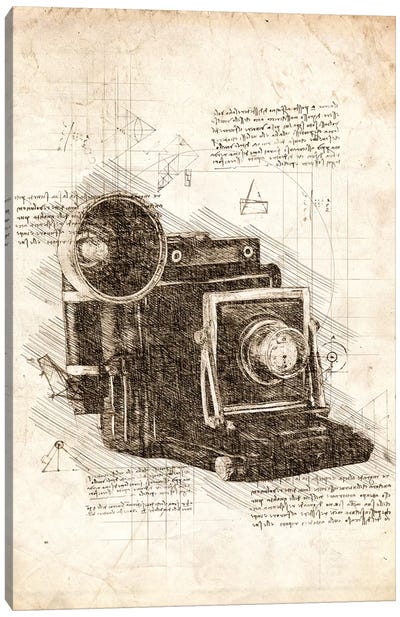 Old Camera Canvas Art Print - Photography as a Hobby
