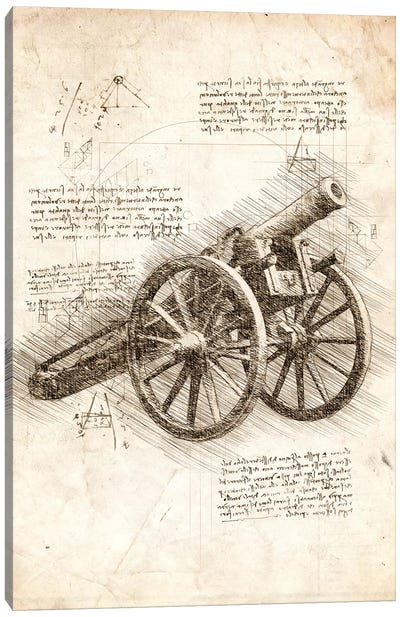 Old Canon Canvas Art Print - Weapons & Artillery Art
