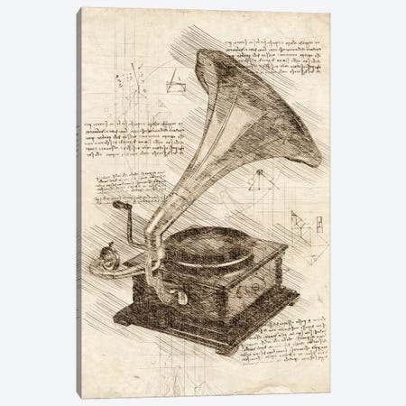 Gramophone Canvas Print #CVL66} by Cornel Vlad Canvas Print